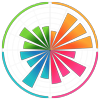 La rueda de competencia digital logo